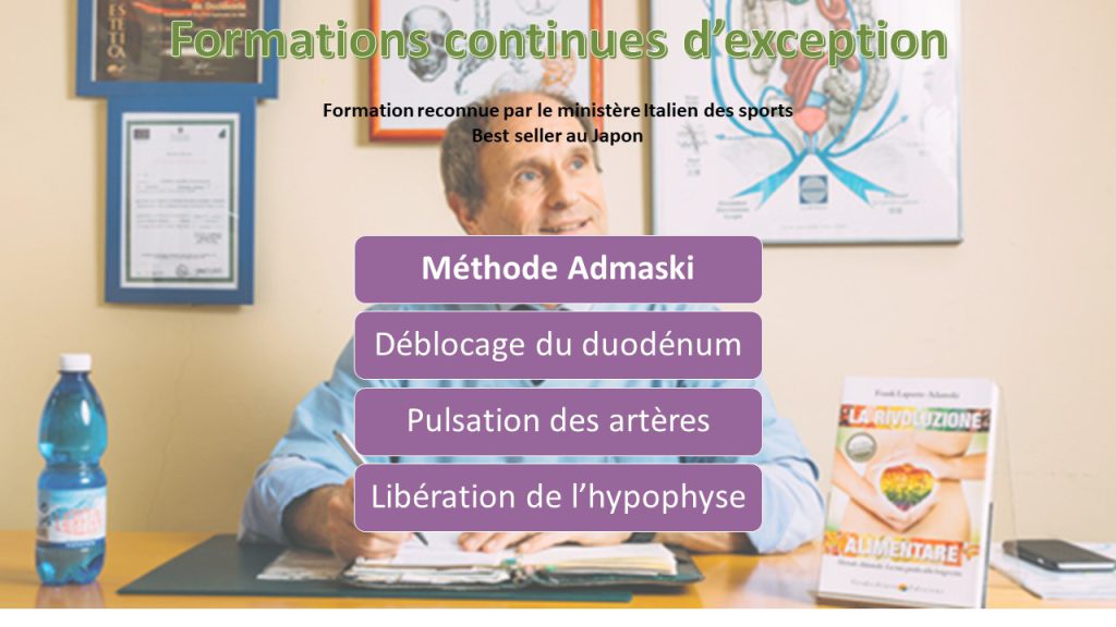 formation en déblocage du duodénum, pulsation des artères et cranio-sacral